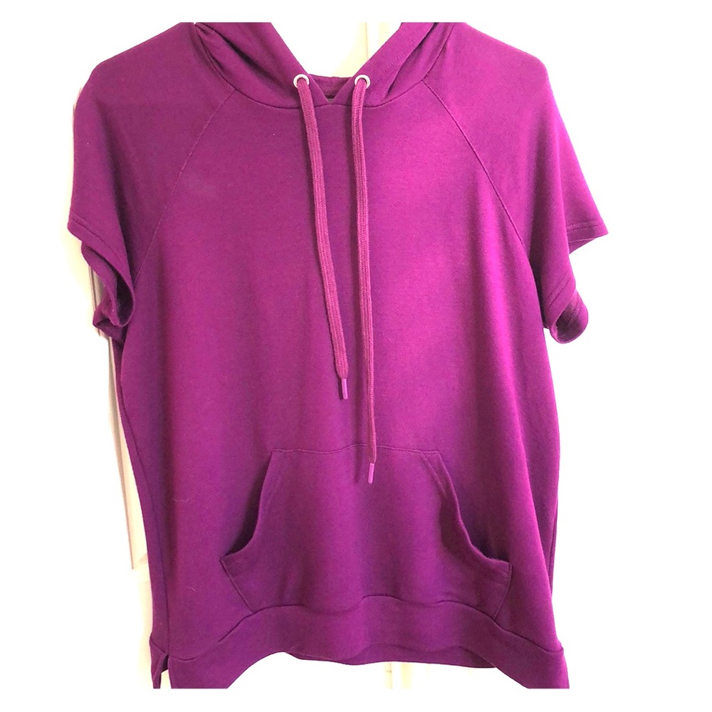 Dip Casual Wine Purple Comfy Knit Hooded Top
